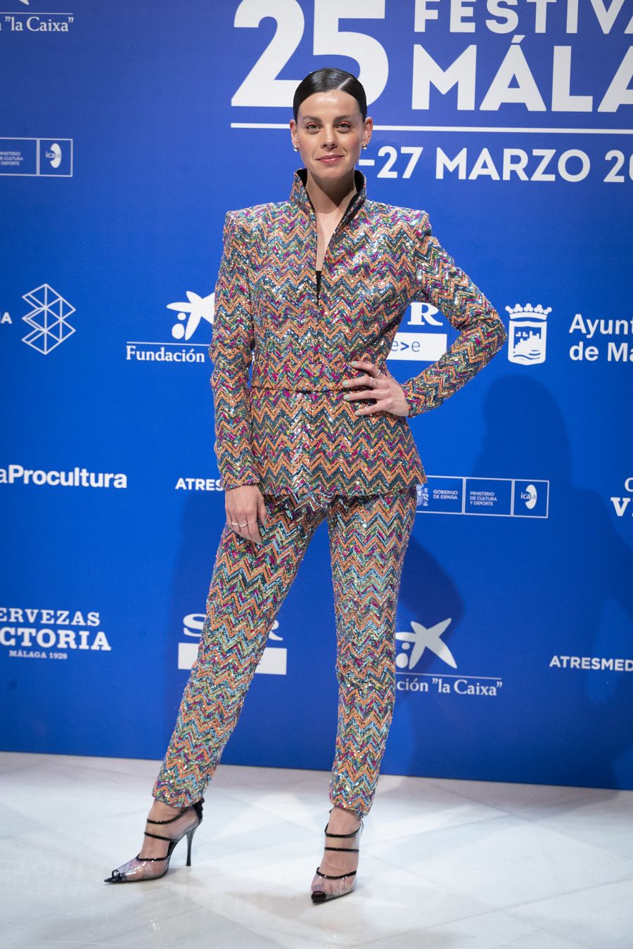 Clara Alvarado celebra el cine en la alfombra roja de Málaga
