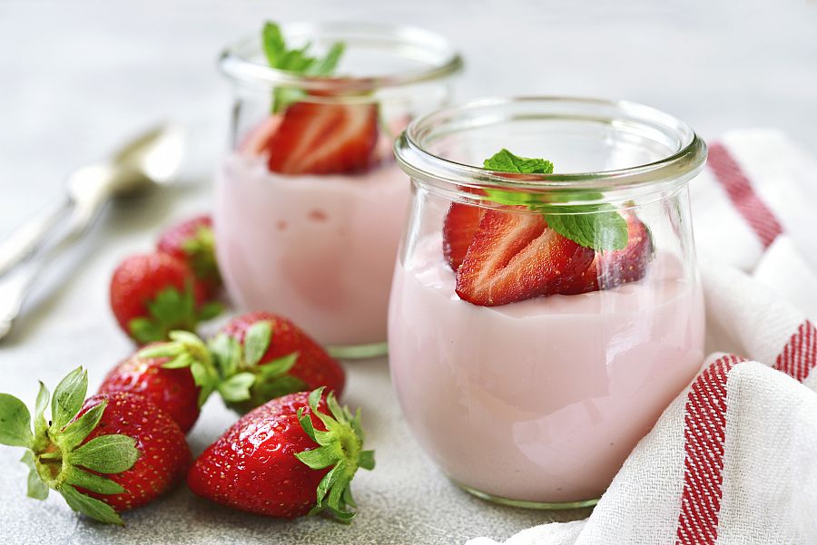 Ejemplo de postre hecho con fresas