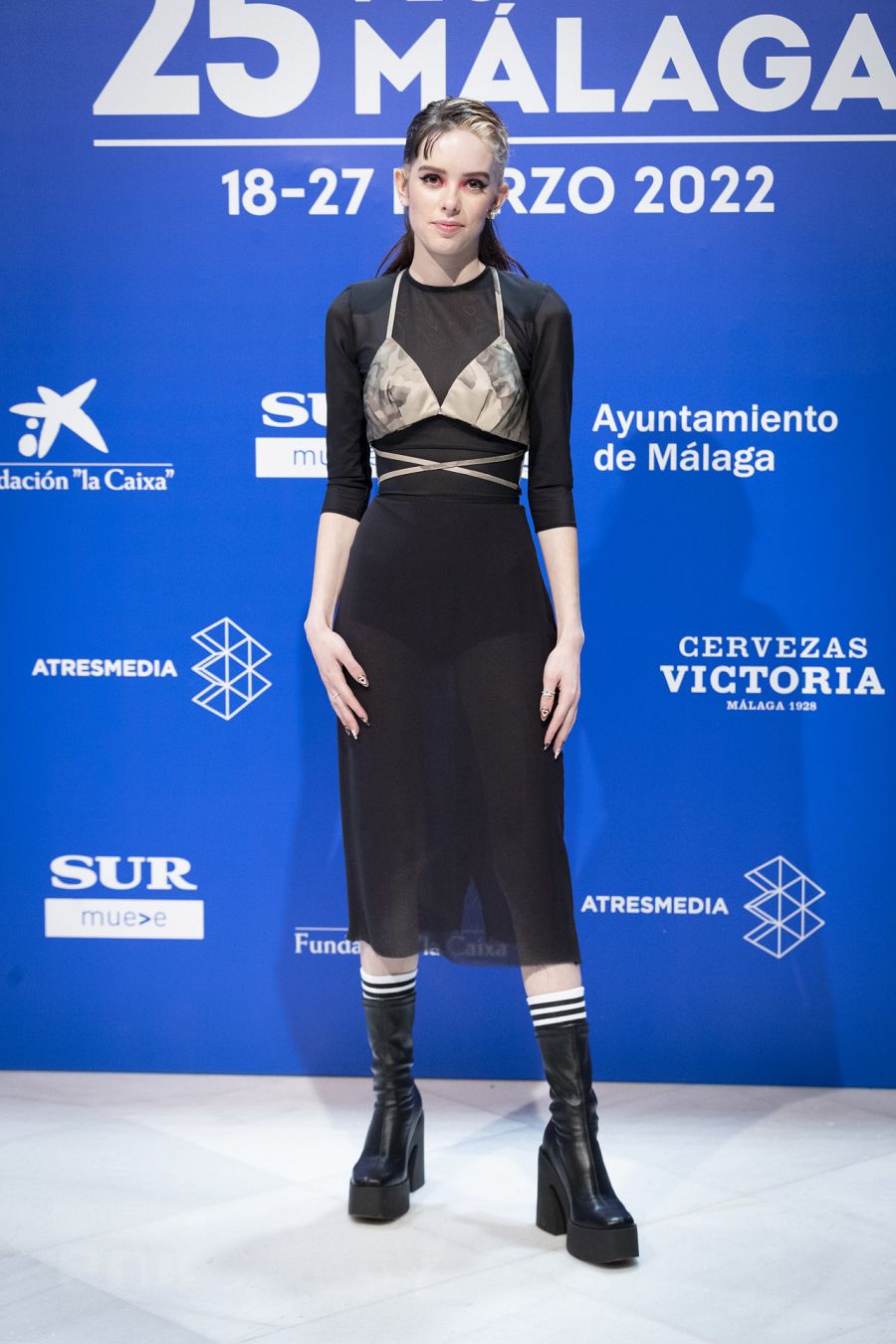 La actriz Alba Planas en el Festival de Málaga
