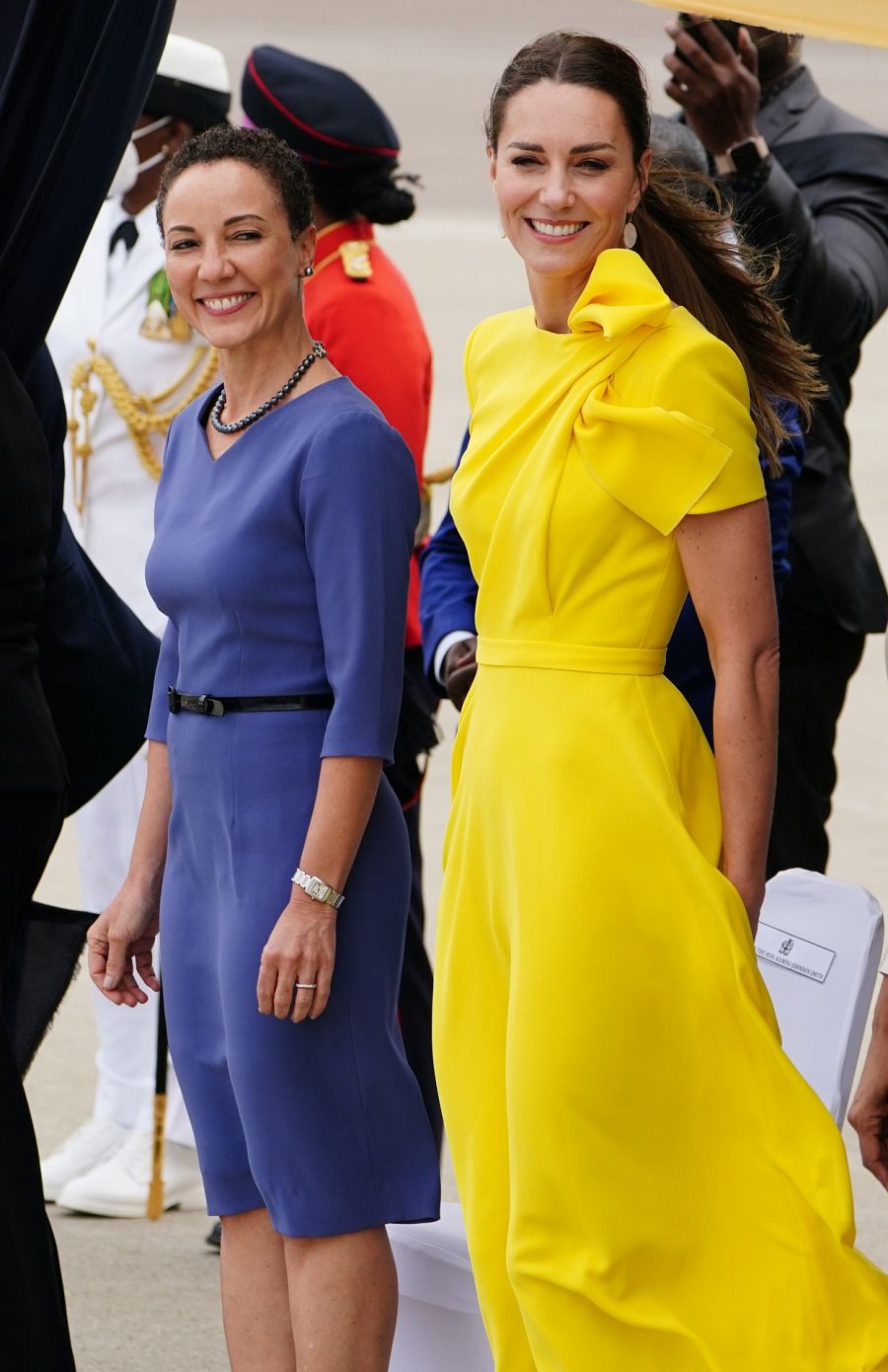 Kate Middleton con vestido de Roksanda