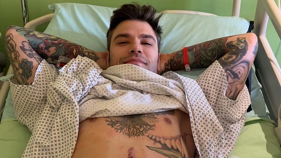 Fedez desde el hospital después de la operación