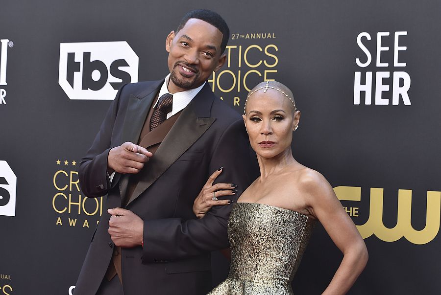 Will Smith junto a su mujer Jada Pinkett (2022)