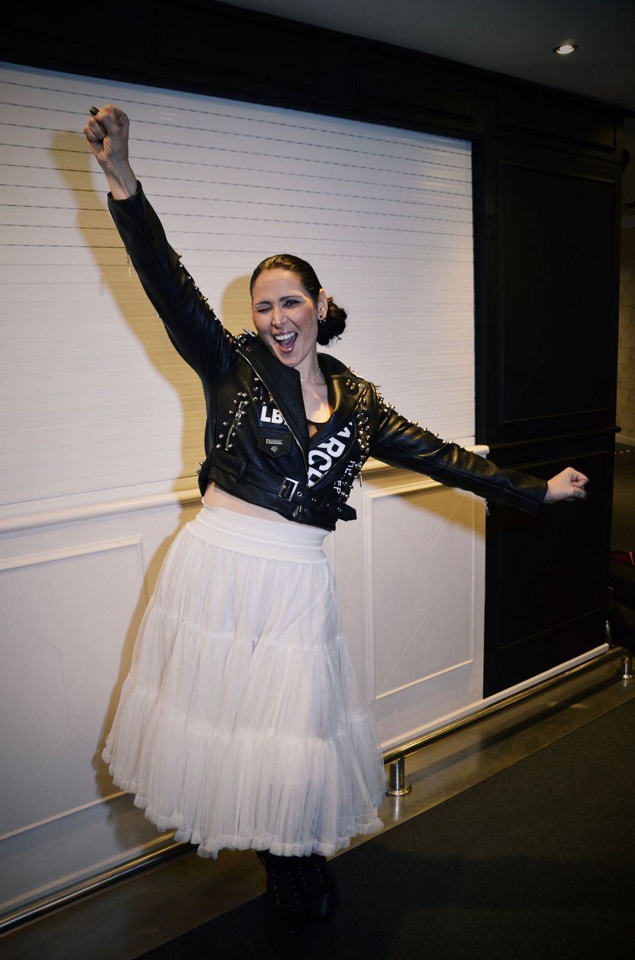 Rosa López posa durante la Barcelona Eurovision Party