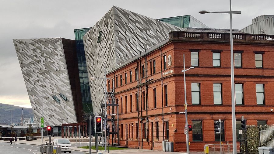 Imagen de la zona donde están el museo y el hotel Titanic