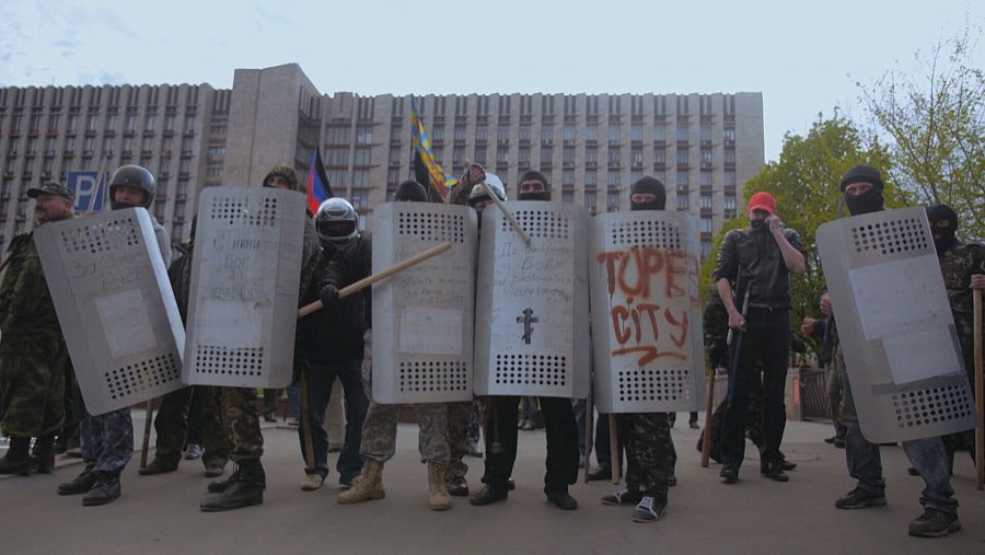 Grupo de separatistas prorrusos de Donetsk