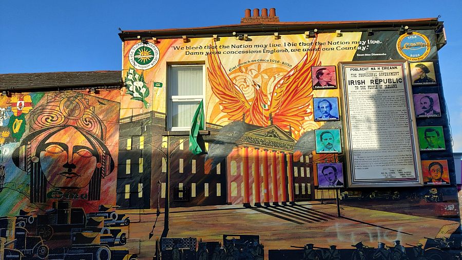 Casa mural de Belfast en favor de la república