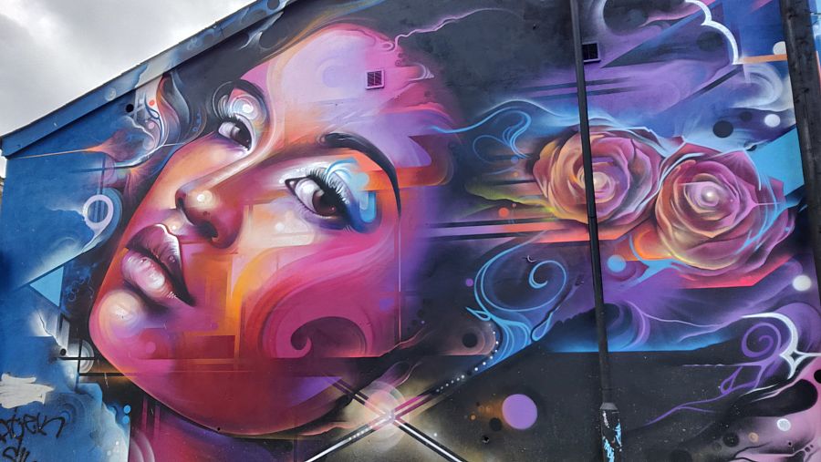 Ejemplo del arte urbano de Belfast