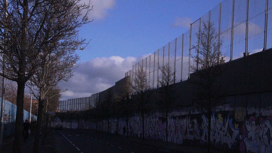 Uno de los 'muros de la paz' de Belfast