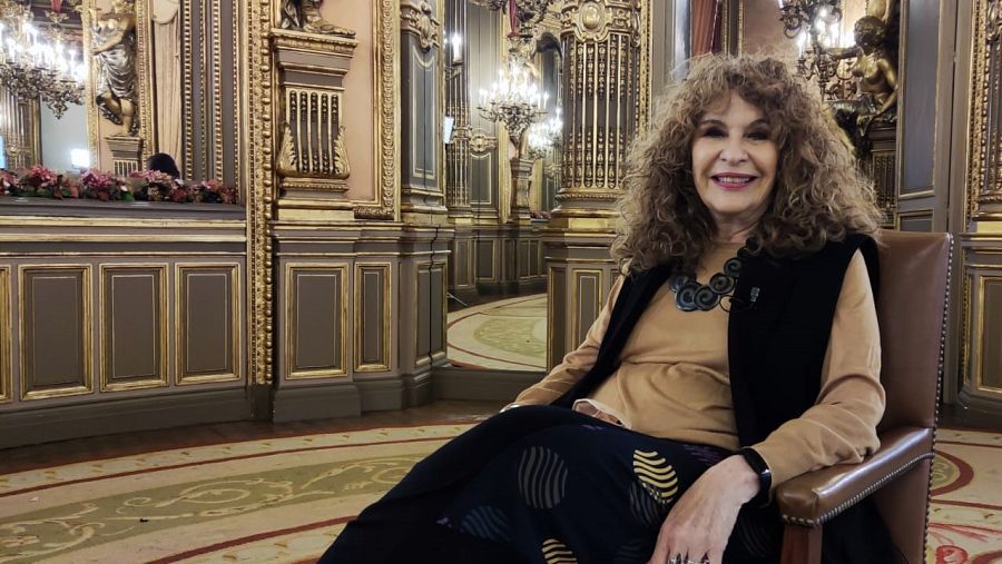 La poeta nicaragüense Gioconda Belli, en una entrevista en Objetivo Igualdad