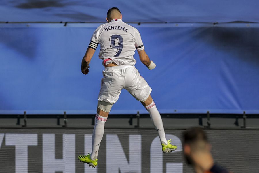 Karim Benzema celebra un gol de Real Madrid