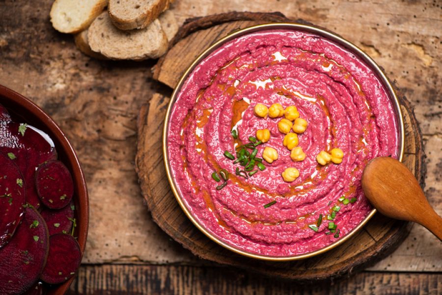 Hummus de remolacha