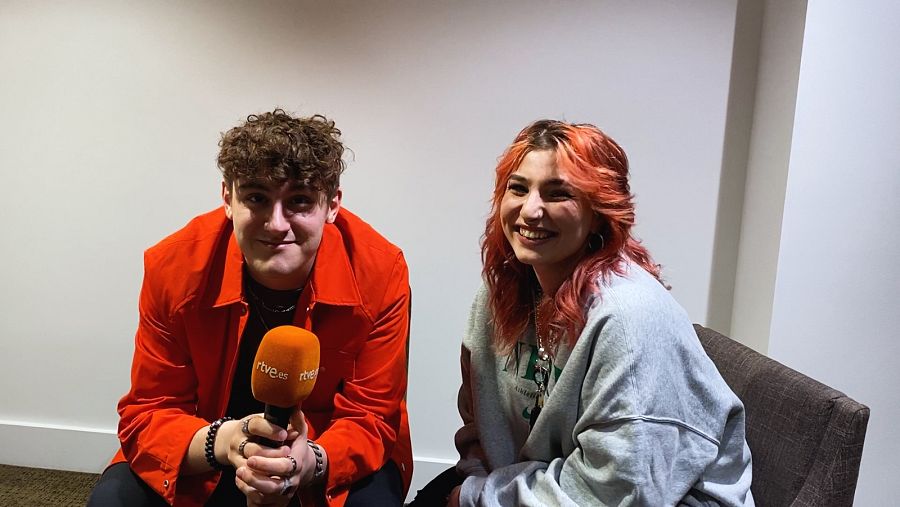 LUM!X y Pia Maria durante la London Eurovision Party