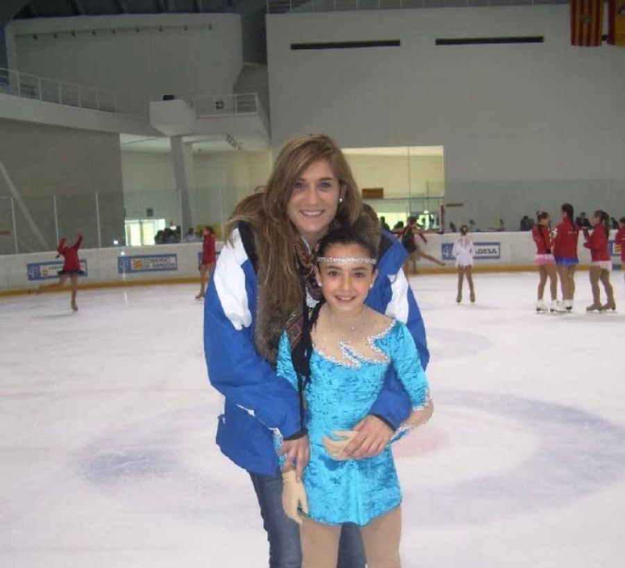 Amaia Bernal y su entrenadora Cristina Udina