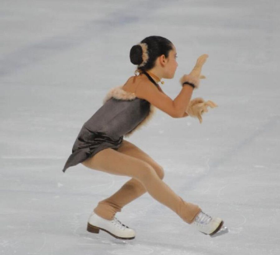 Amaia Bernal de pequeña