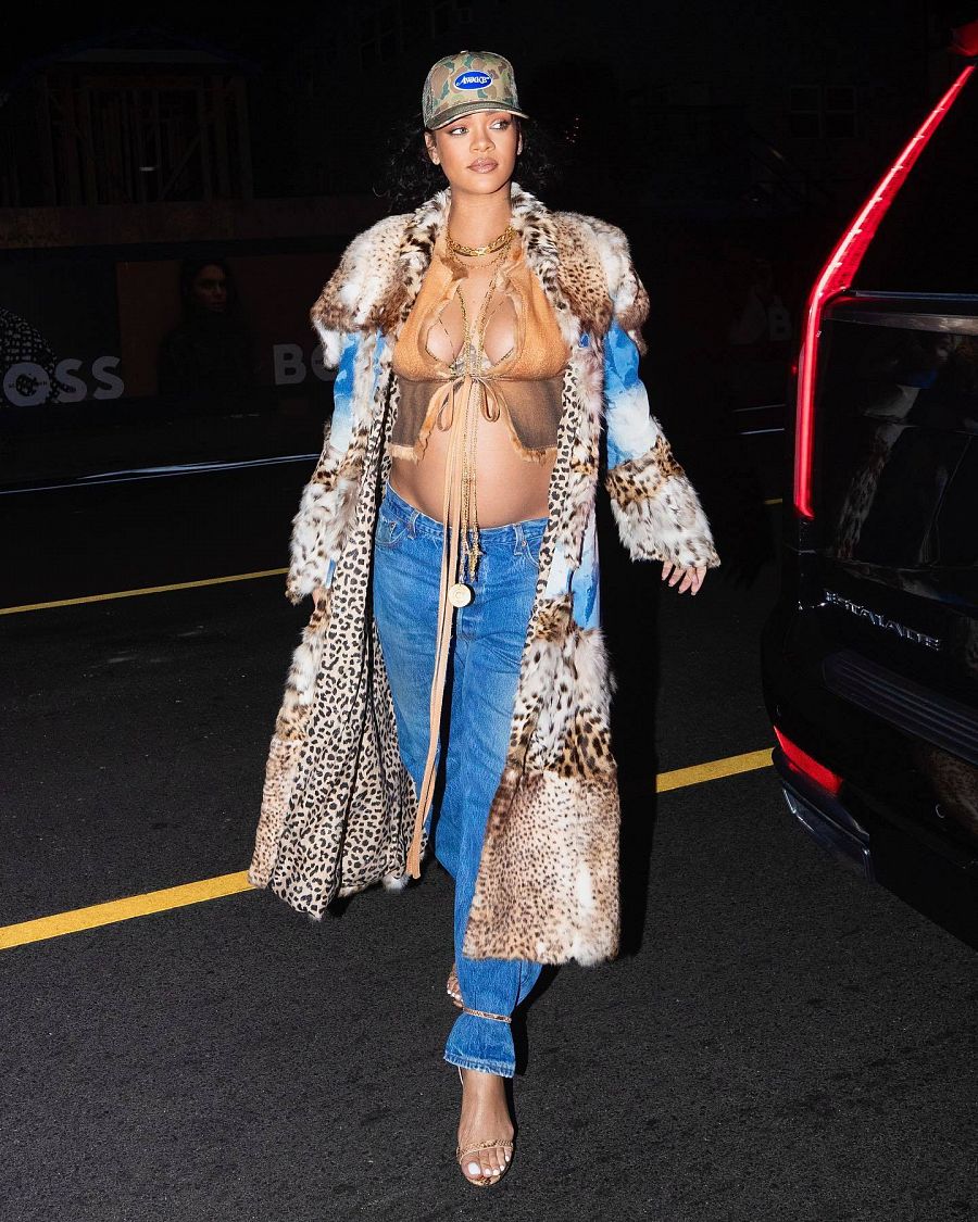 Rihanna está influyendo en la moda para mujeres embarazadas