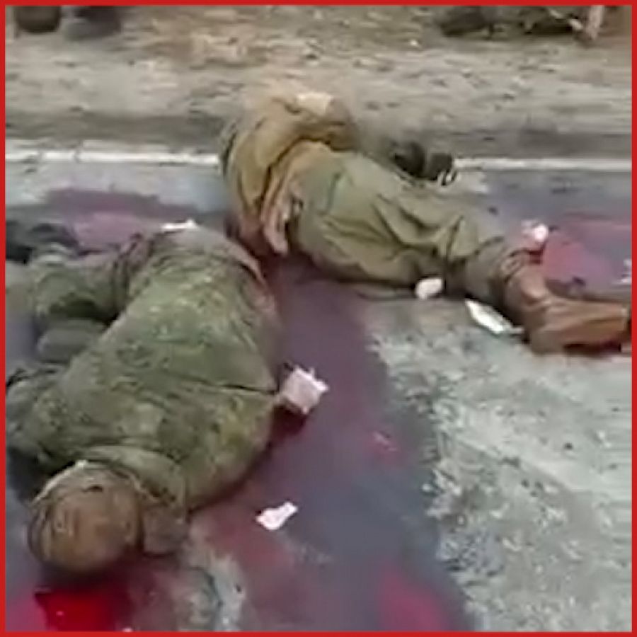 Fotograma de posibles crímenes de guerra cerca de Kiev
