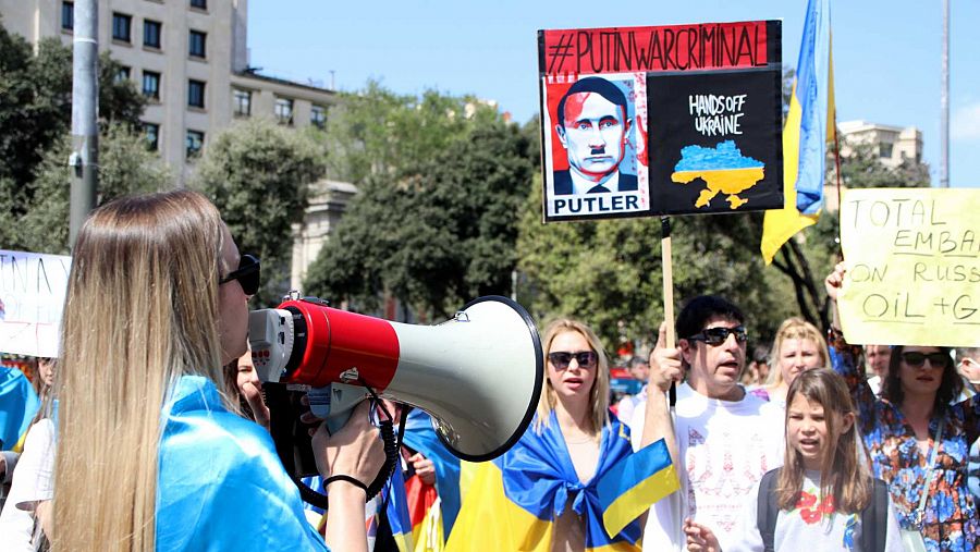 Els manifestants han cridat consignes contra el president rus Putin | ACN