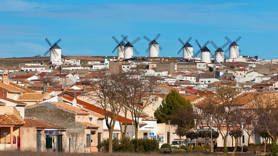 Los molinos de viento de campo de Criptana (Ciudad Real)