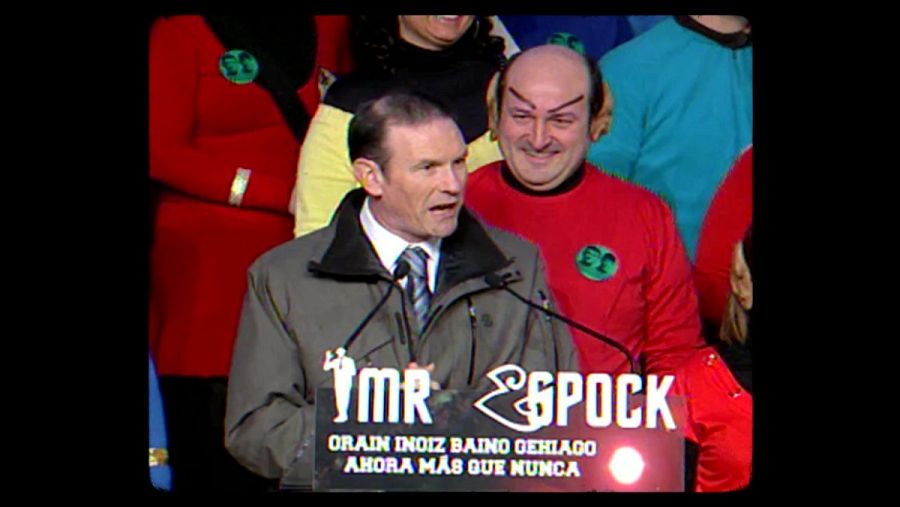 Juan José Ibarretxe en la campña electoral vasca de 2009