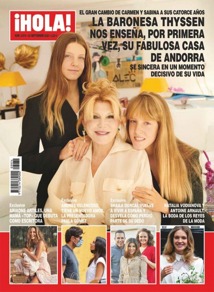 Tita Thyssen y sus dos hijas protagonizan la portada de la revista ¡HOLA!