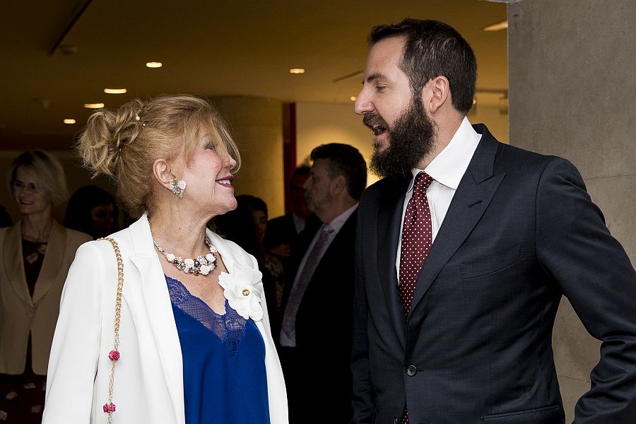 Carmen Cervera y su hijo Borja Thyssen