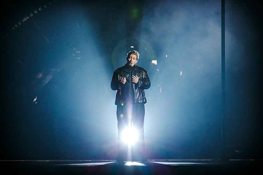 Eurovisión 2022: Marius Bear ensaya 