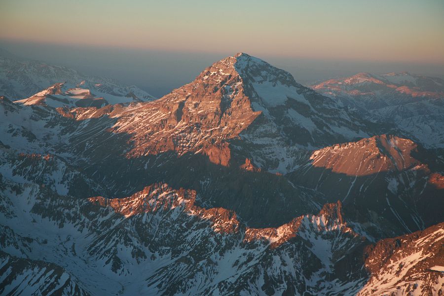 Cerro Aconcagua en los Andes (6.962 metros)