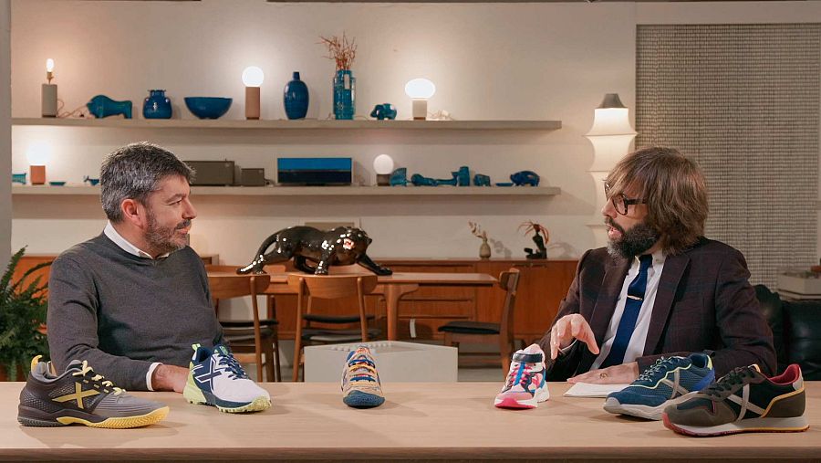 L'Òscar Dalmau amb el CEO de l'empresa Munich, Xavi Berneda