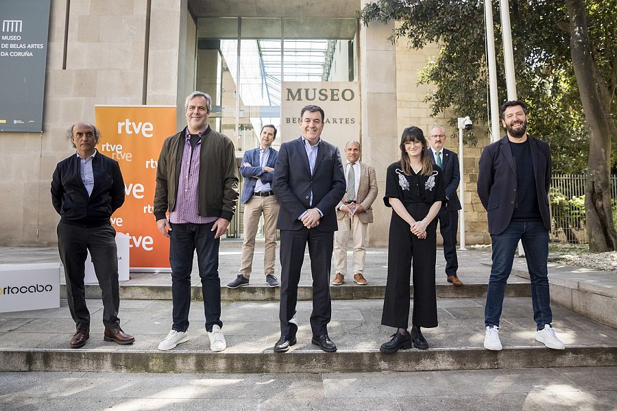 Yago Fandiño, Toño López, Jacobo Sutil, Román Rodríguez, Jesús Celemín, Lucía Estévez, José Luis Pérez Añón y Alfonso Blanco 'Fosco'