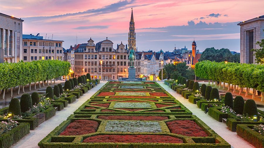 Bruselas al atardecer