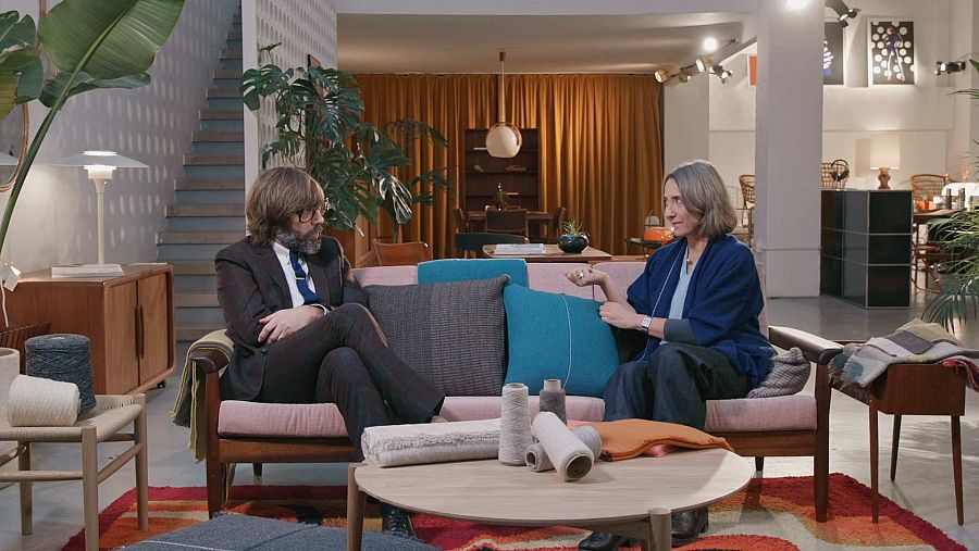 L'Òscar Dalmau i la dissenyadora Nuria Bitria