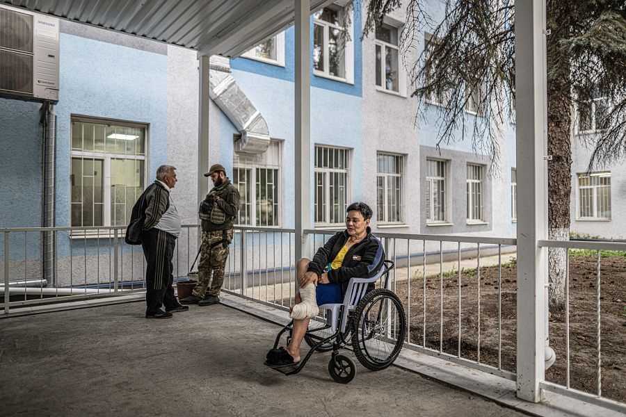 Este es uno de los hospitales de Sloviansk, en la provincia de Donetsk, una de las localidades que aún controla el Ejército ucraniano