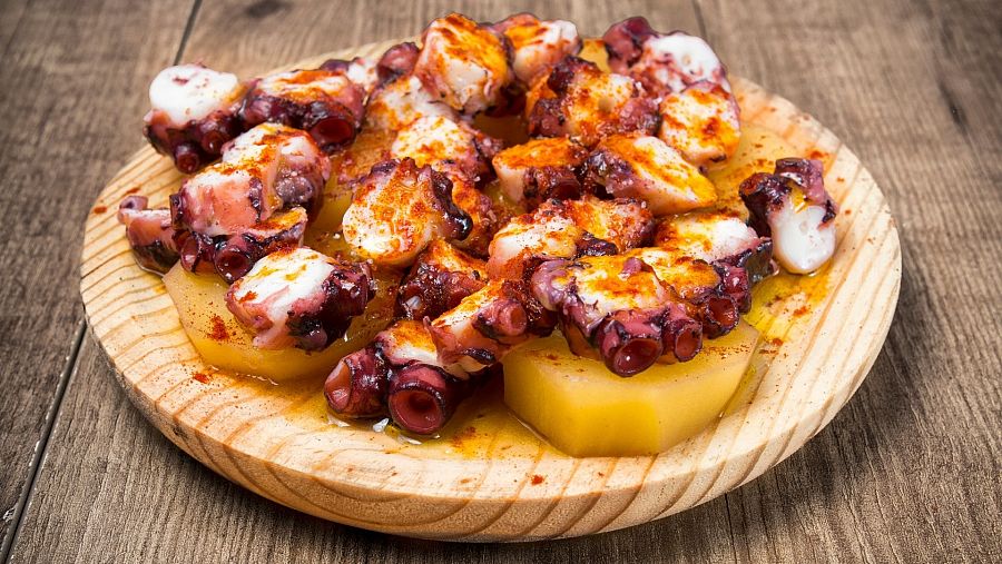 Plato de pulpo a la gallega