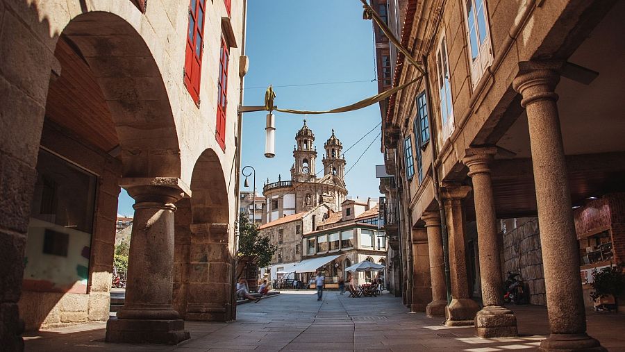 Calle del casco antiguo de Pontevedra