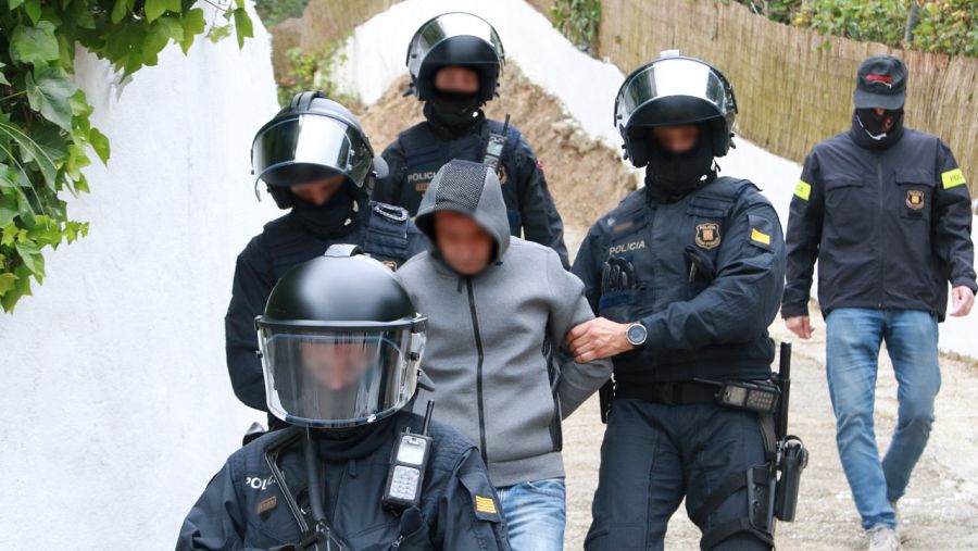 Un dels detinguts de l'operatiu de Lloret de Mar