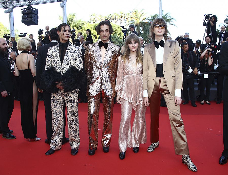 Måneskin en la alfombra roja del Festival de Cannes