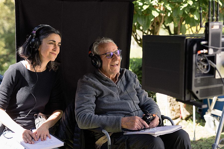 Jaime Chávarri durante el rodaje