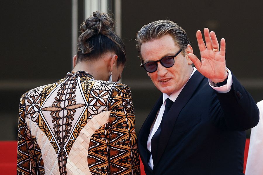 El actor Benoit Magime, en la alfombra roja de 'Pacification'.