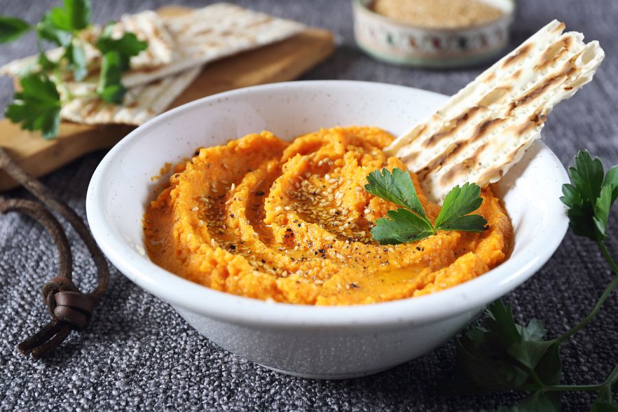 Hummus de zanahoria