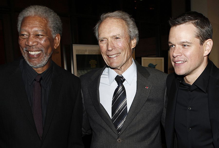Morgan Freeman, Clint Eastwood y Matt Damon