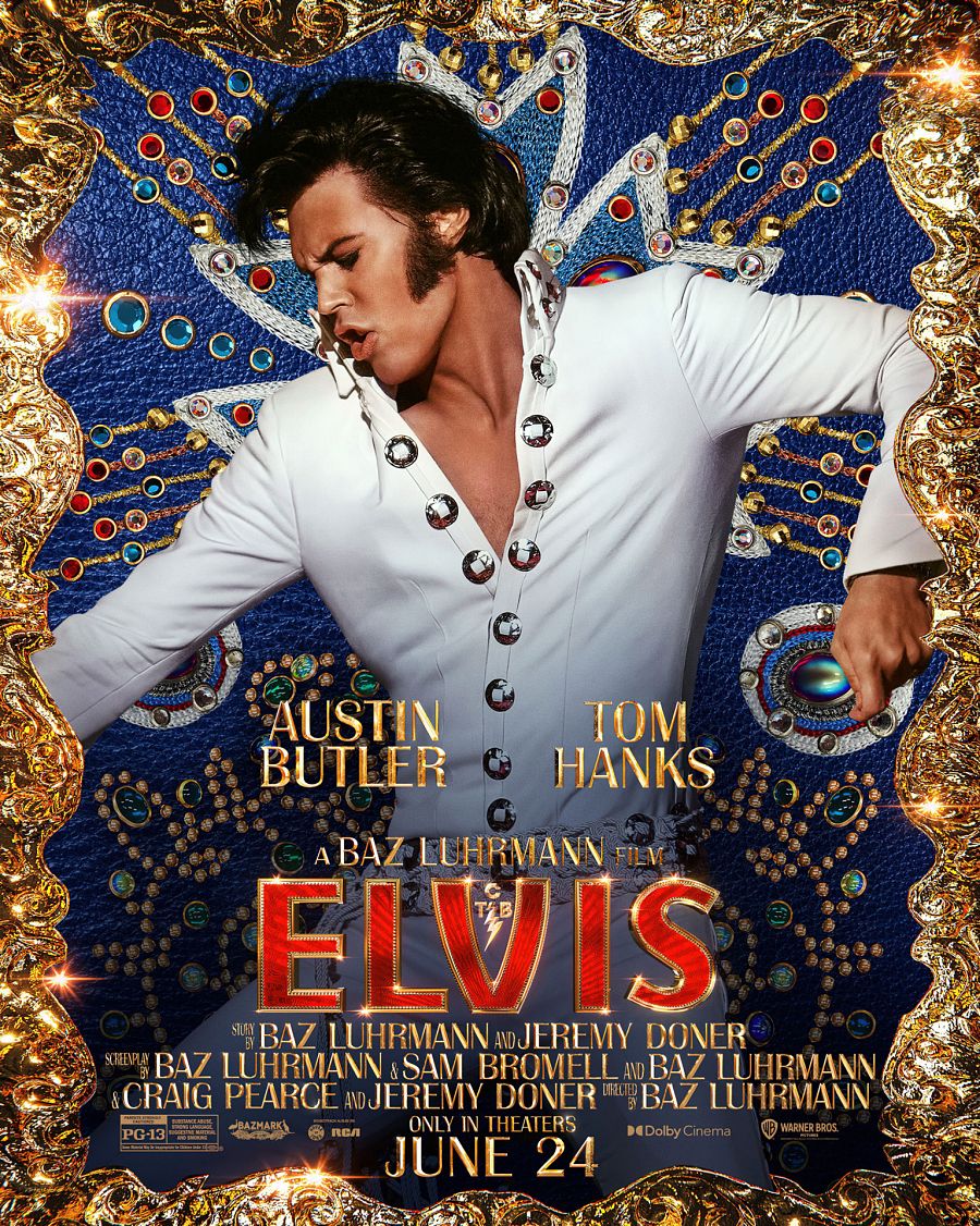 Poster de la película Elvis, protagonizada por Tom Hanks y Austin Butler. 