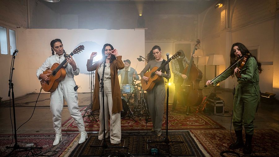 Un moment de l'actuació de Las Migas