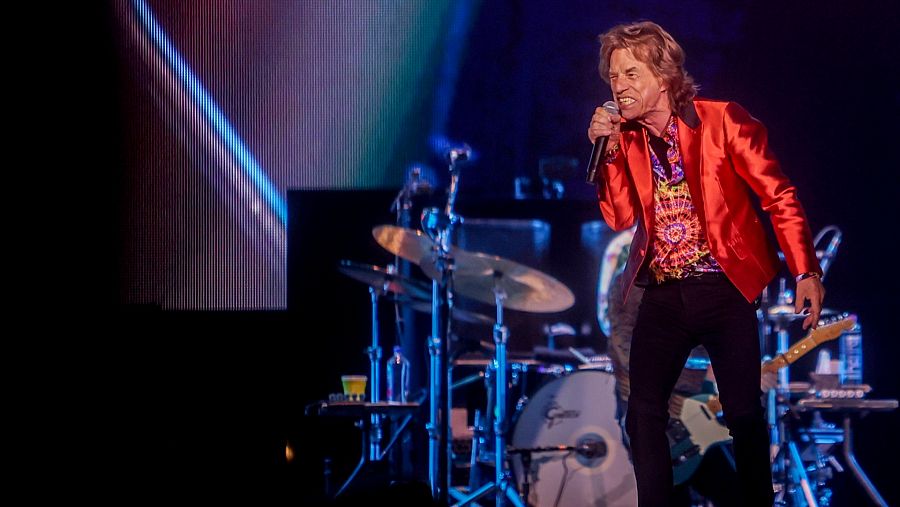 El vocalista de The Rolling Stones, Mick Jagger, en el concierto en el Wanda Metropolitano.
