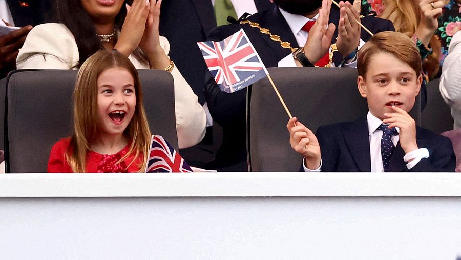 La princesa Carlota y el príncipe Jorge