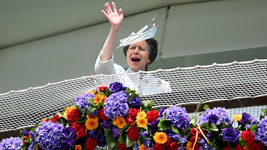 La princesa Ana en Epsom