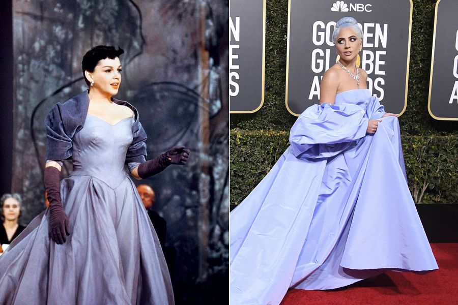 Lady Gaga con un vestido que homenajea a que llevó Judy Galand en 'Ha nacido una estrella'