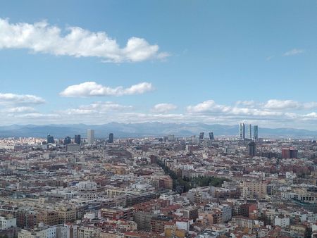 Vista panorámica desde el Pirulí. 