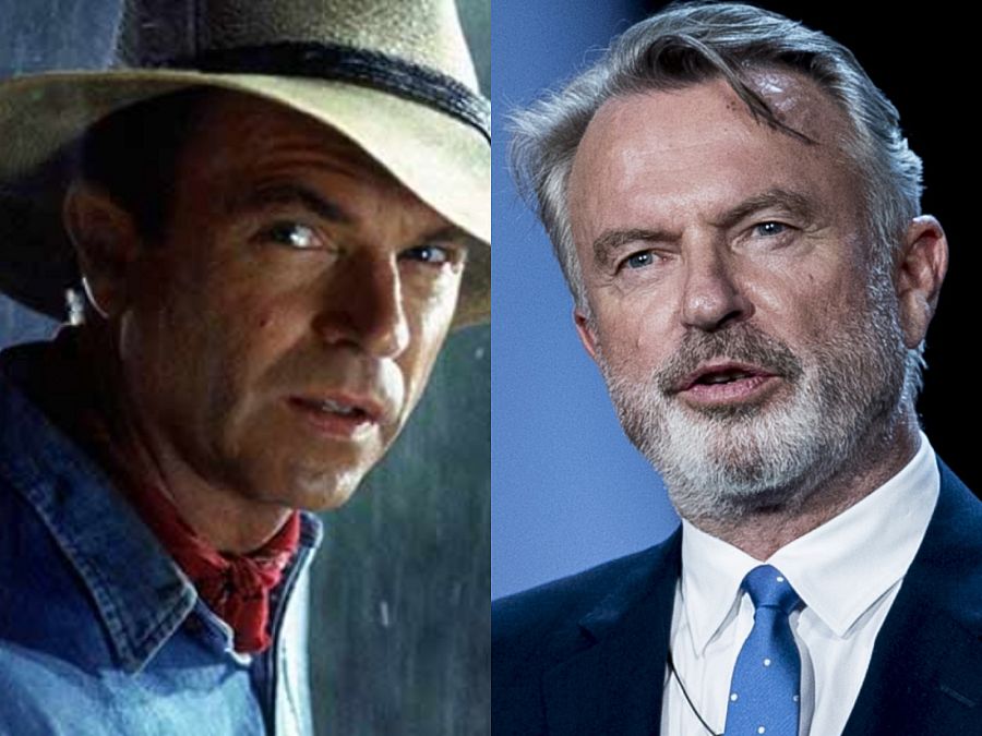 Antes y después del actor Sam Neill