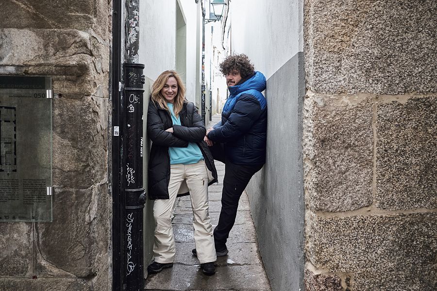 Marta y Touri en Santiago