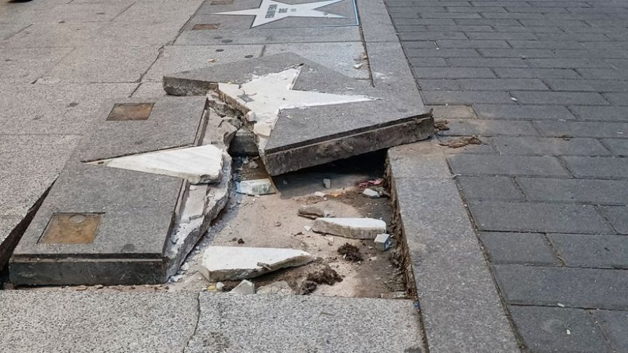 Así se encuentra la estrella de Penélope Cruz en el Paseo de la fama de Madrid